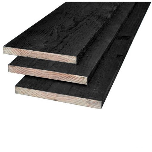 Douglas plank zwart 22 x 200 mm