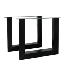 Stalen U-tafelpoot Zwart