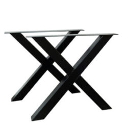 Stalen X-tafelpoot Zwart