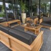 Teak Riverside Tafel met Glasplaat