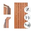 Hardhouten Tuinpoort Verzinkt frame Compleet
