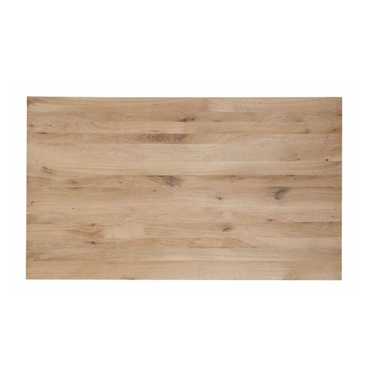 Eiken salon tafelblad recht 80 x 80
