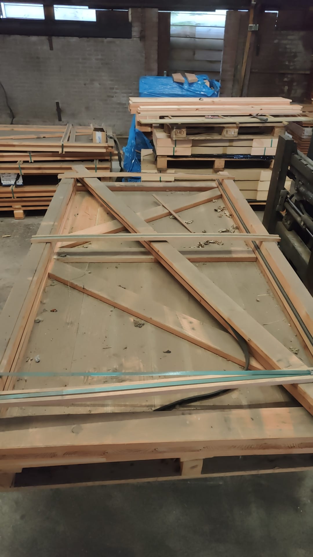 D01 opgeklampte deur dubbel XL