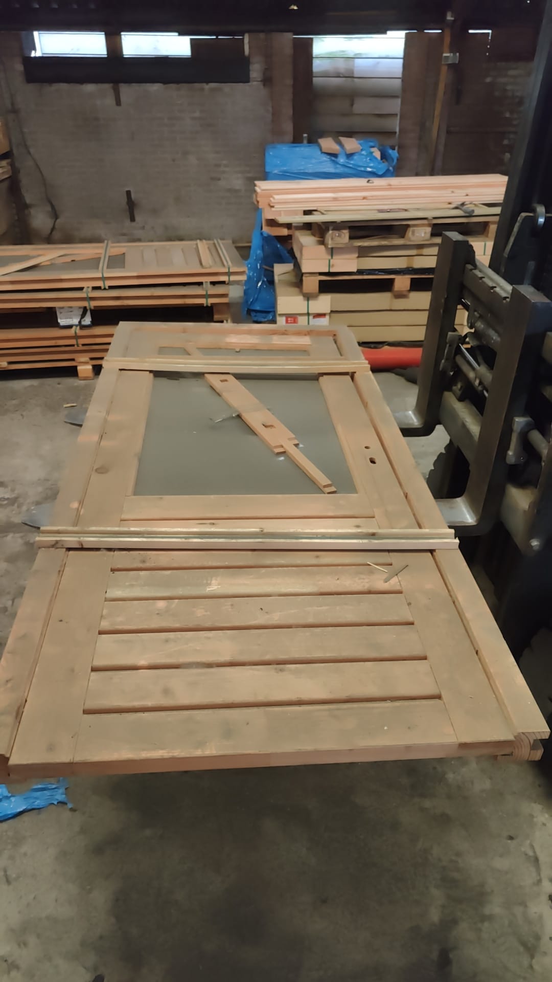 D02 stapeldorpeldeur enkel Rechtdraaiend