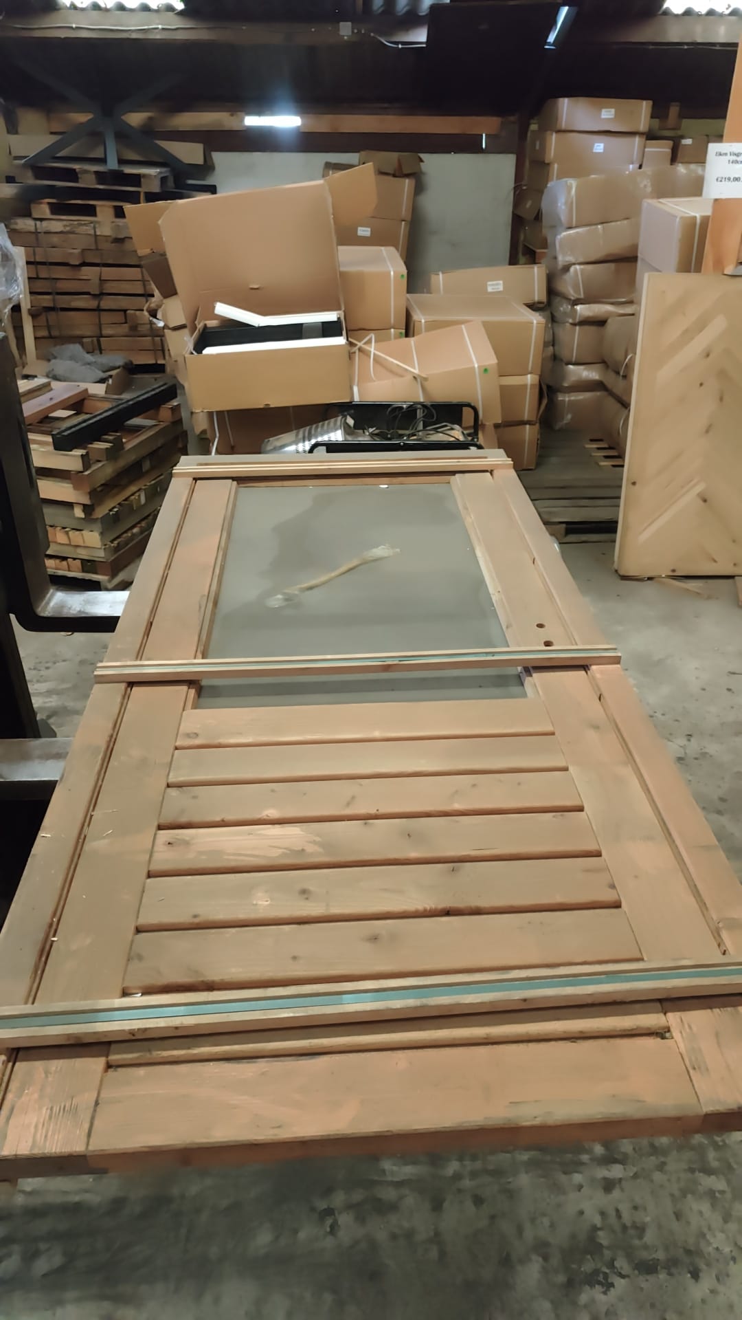 D04 stapeldorpeldeur enkel Rechtdraaiend