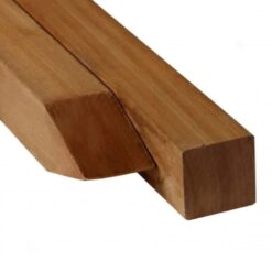 Azobe Hardhouten Paal 65 x 65 mm geschaafd
