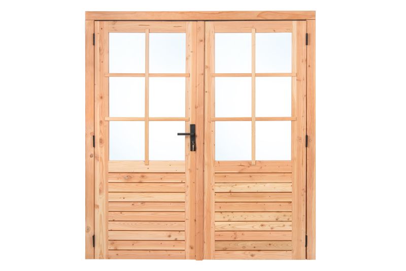 Douglas dubbele deur 6-ruits