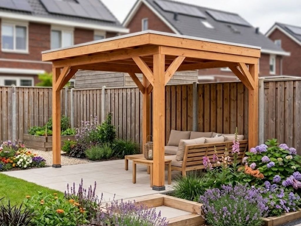 Overkapping doe-het-zelf 300 x 300 Classic Geschaafd