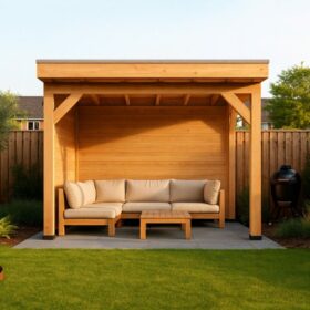 Met zij- en achterwand