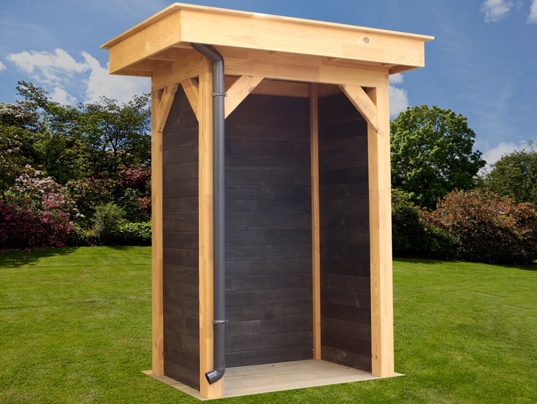 Hemelwaterafvoerset platdak onderuitloop Antraciet PVC