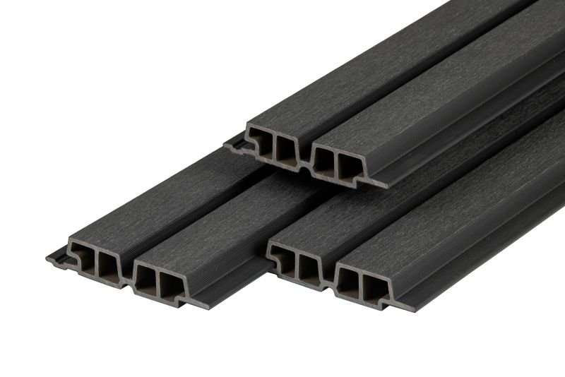 Composiet Dubbel Profiel 33 × 170 mm Zwart