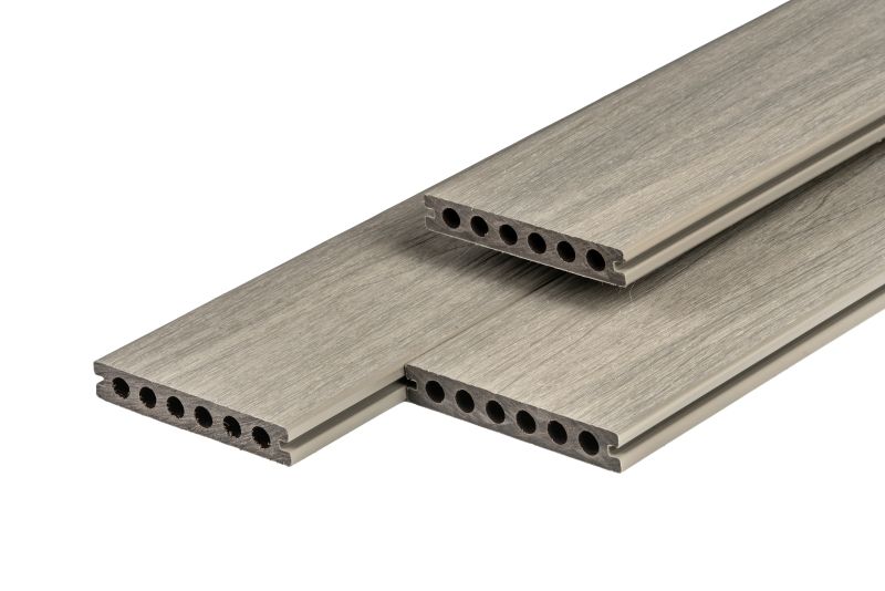 Composiet Vlonderplank 23 × 138 mm Lichtgrijs