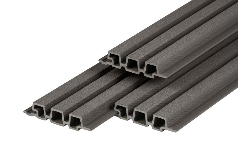 Composiet Triple Profiel 33 × 170 mm Donkergrijs