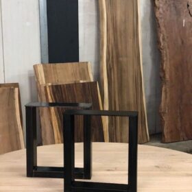 U bankpoot zwart hoogte:43 cm koker 5x10 +149,95