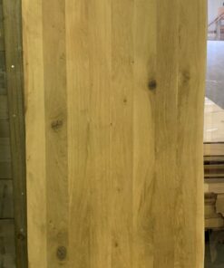 Eiken plank met één boomstamzijde 75x160cm