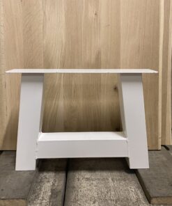 Stalen A salontafelpoot Wit koker 80×80