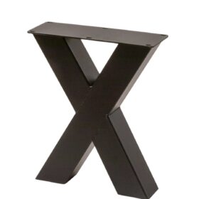 X bankpoot zwart hoogte:43 cm koker 6x6 +145,00