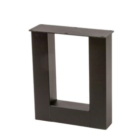 U bankpoot zwart hoogte:43 cm koker 8x8 +145,00