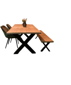 Eiken bankje 180x40x4 cm